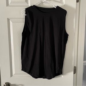 Lululemon Women’s cotton muscle tank, black, size 8